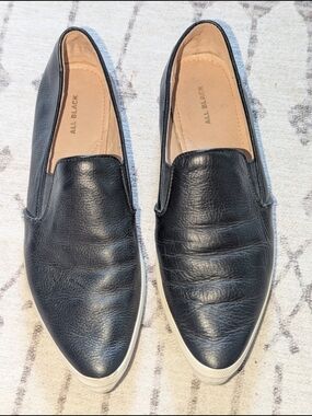 All Black Women's Black Slip-On Sneakers 39.5 - 89